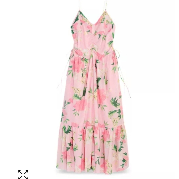 Stunning Vineyard Vines Kentucky Derby Dress In Foral Pink And Green - Picture 2 of 9